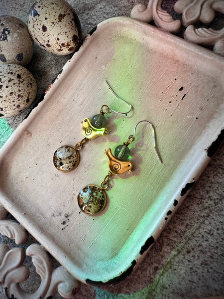 Quail Egg Earrings