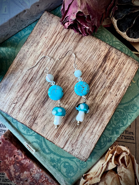 Blue Mushy Dangles