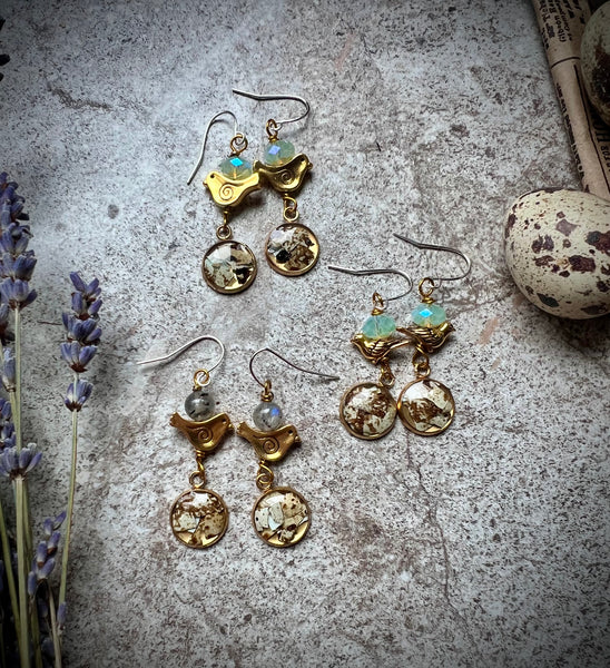 Quail Egg Earrings