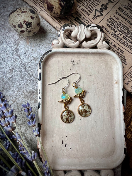 Quail Egg Earrings