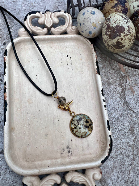 Quail Egg Necklace