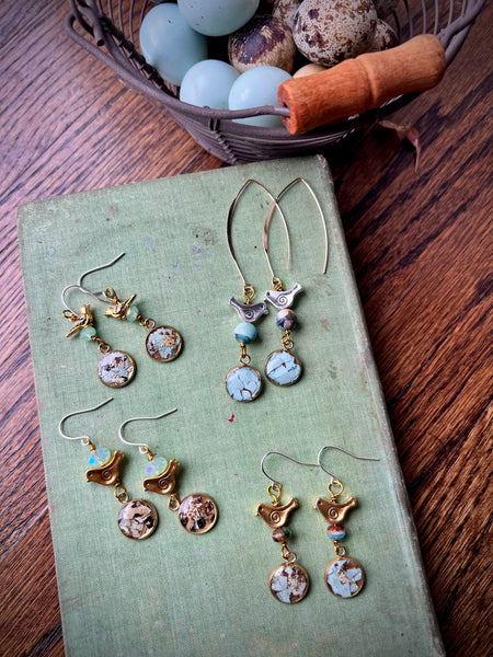 Quail Egg Earrings