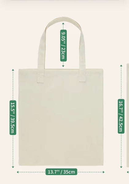 Books and Coffee Canvas Tote