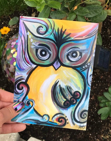 Whimsical Owl 5x7 Print