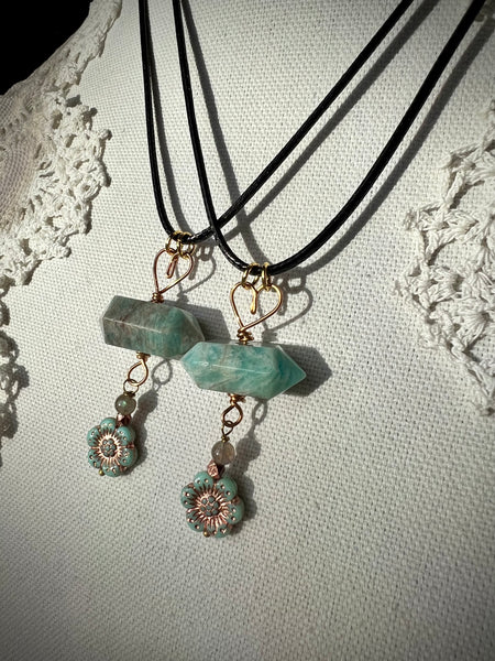 Amazonite Love Necklaces