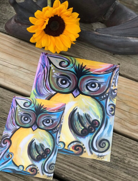Whimsical Owl 5x7 Print