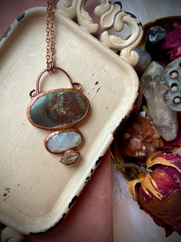 Indonesian Moss Agate Necklace